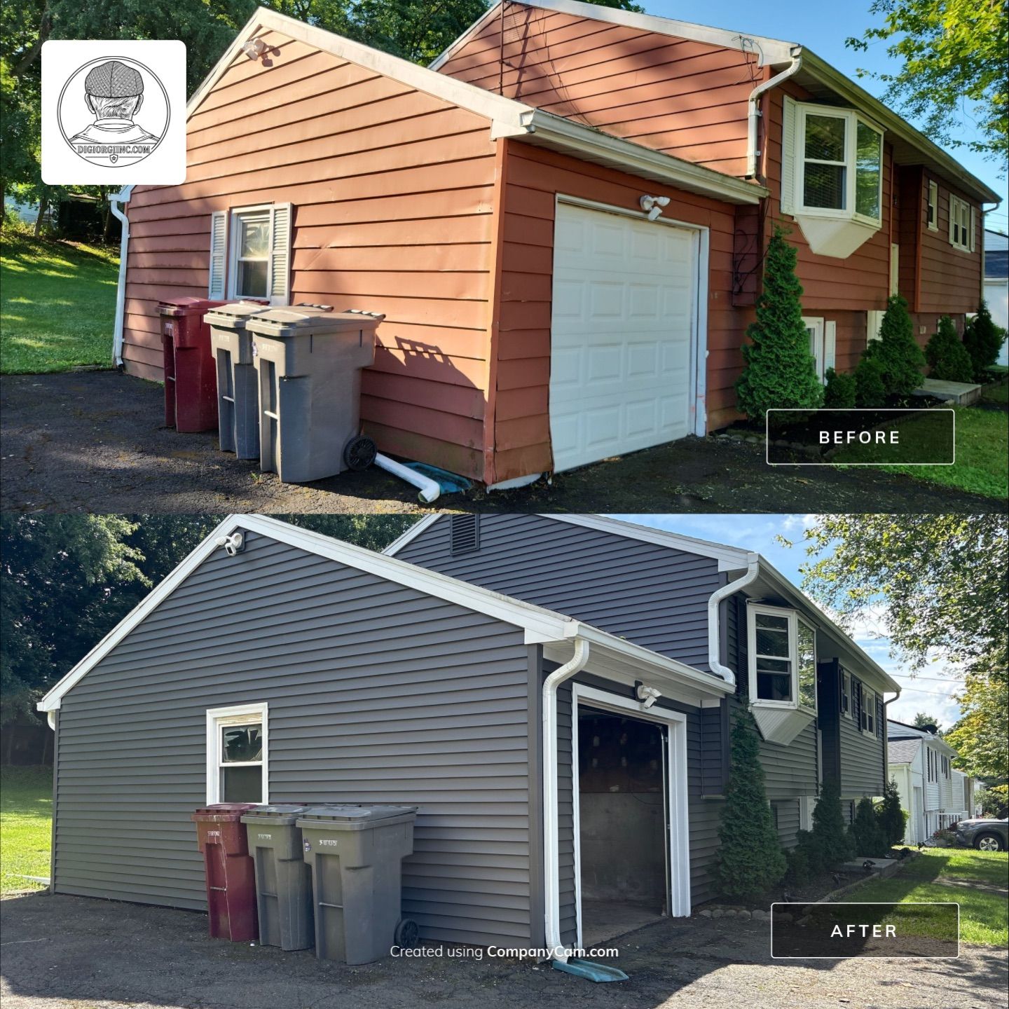 Siding Refreshment Using Cert. Monogram D/4 x 12'6'' Clapboard, Smoky Gray by DiGiorgi Roofing and Siding Inc