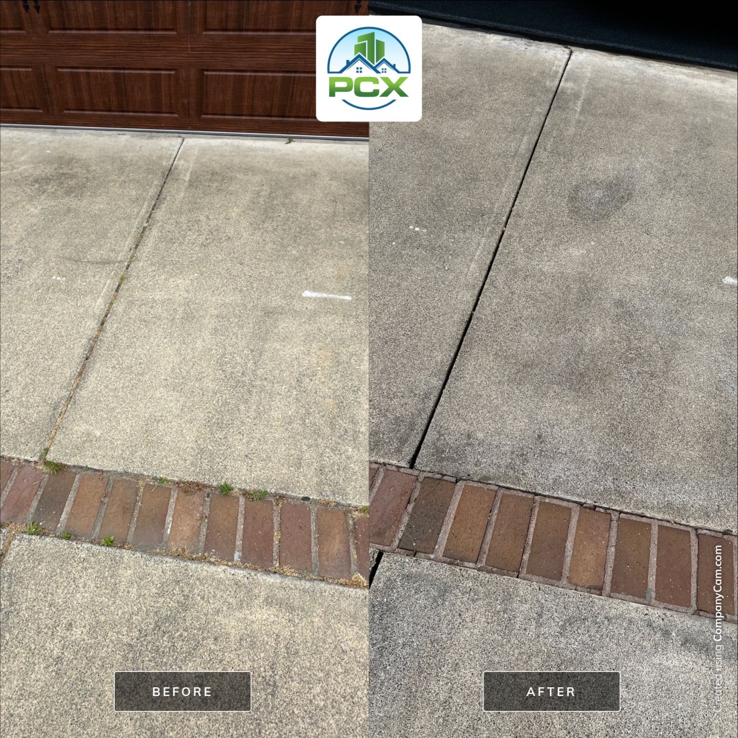 Orange County driveway restoration pressure washing by Property Cleaning Experts, LLC