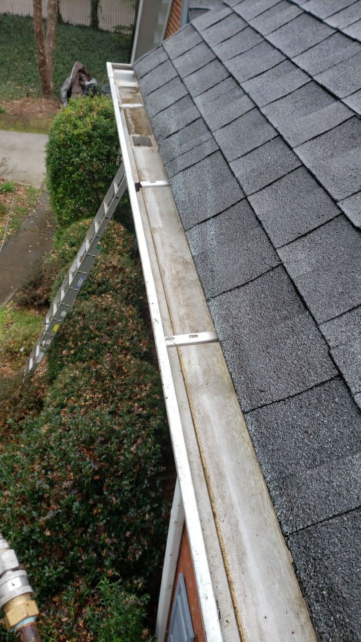 Gutter Cleaning using cleaner by G&H Home Tech Pros LLC