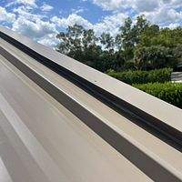 24ga 1.5" Mechanical Seam Buckskin  by Total Roofing System The Metal Roof Experts