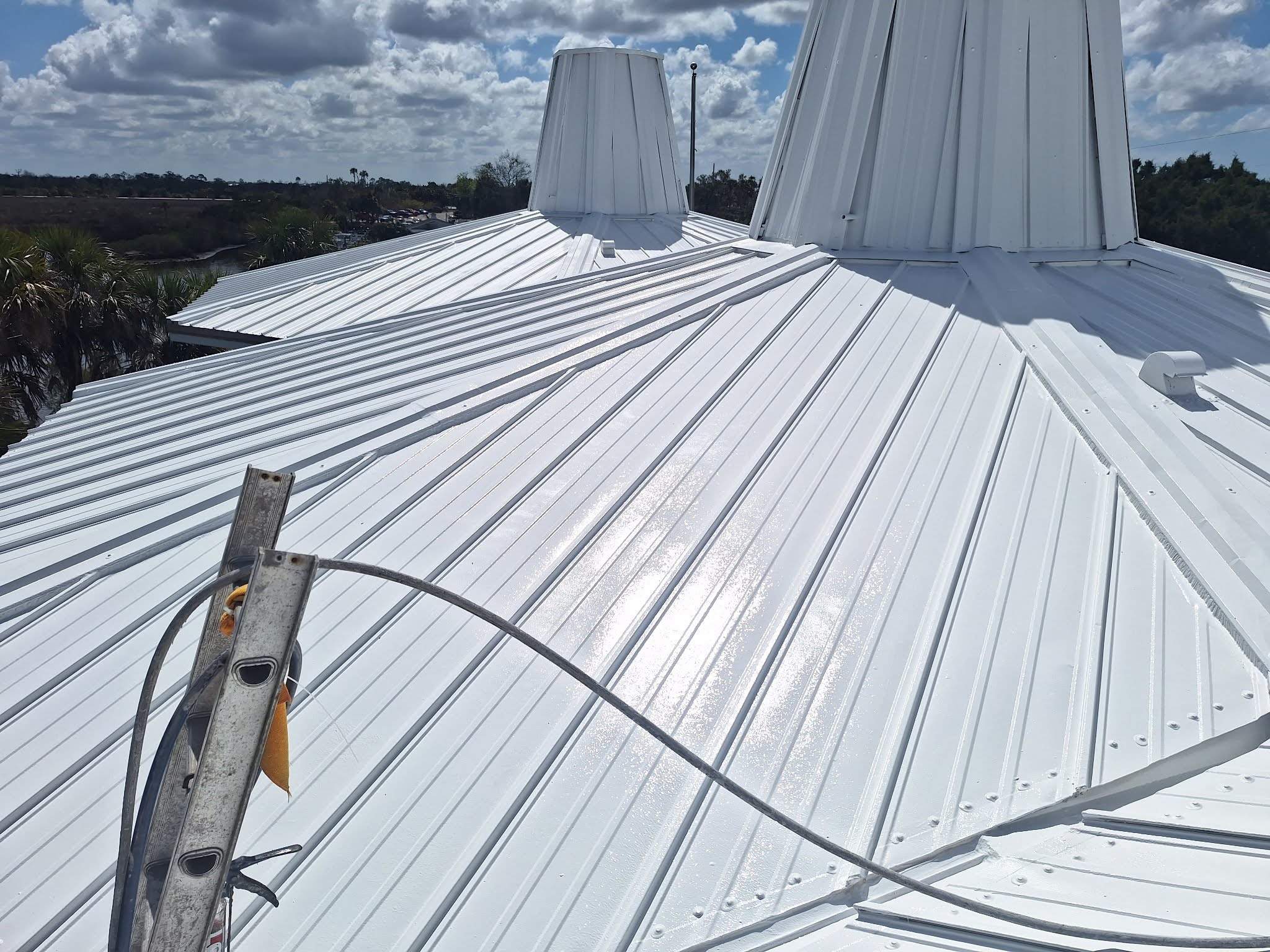 8,500 Sq Ft - Metal Roof Restoration in Crystal River by Southern Roof Solutions