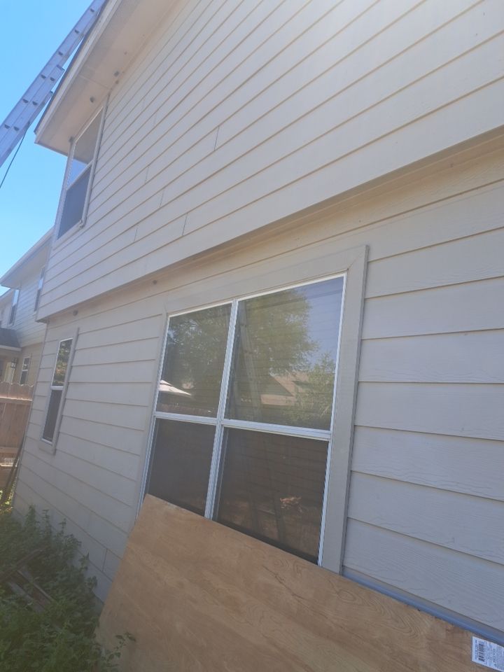Reroof w/ window repairs by Heaven Sent Roofing, LLC 