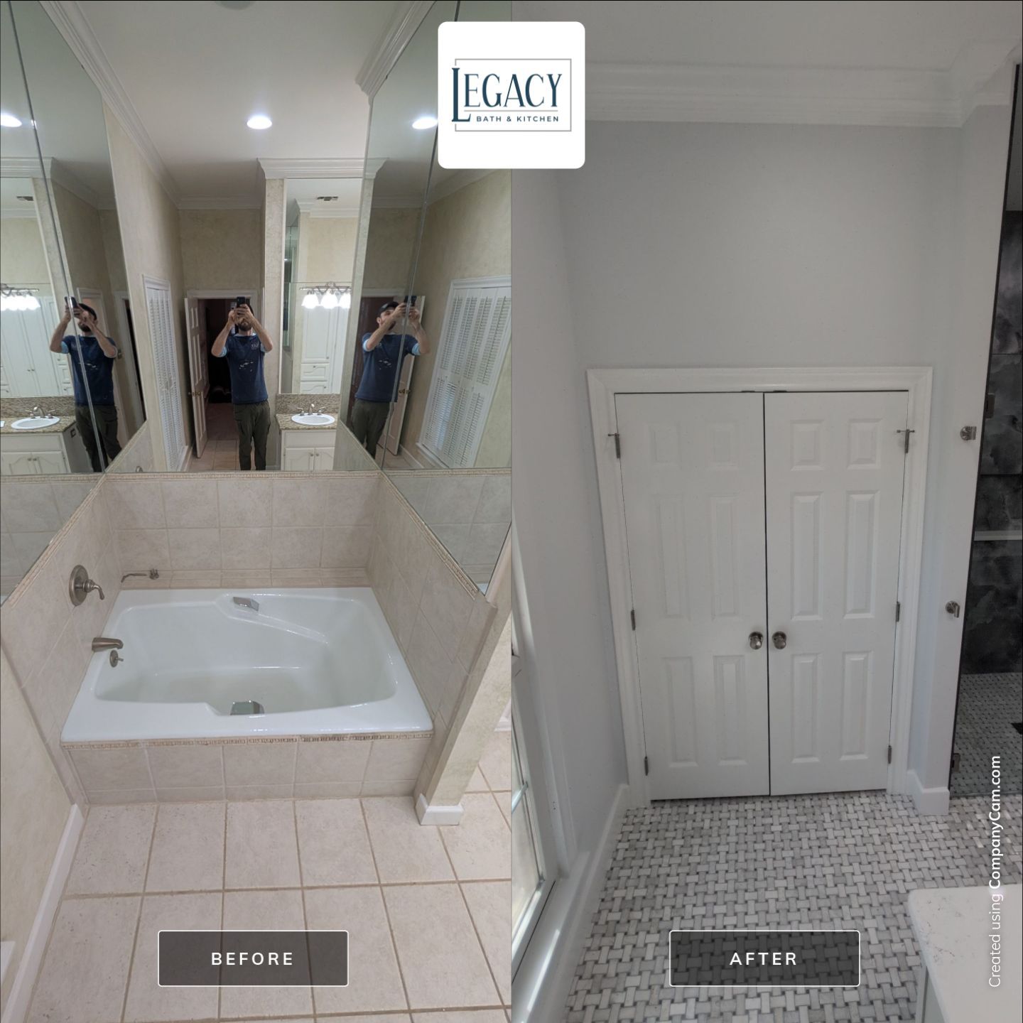 Walker Ranch Bathroom Remodel with Expanded Walk-In Shower and Custom Storage by Legacy Bath and Kitchen 