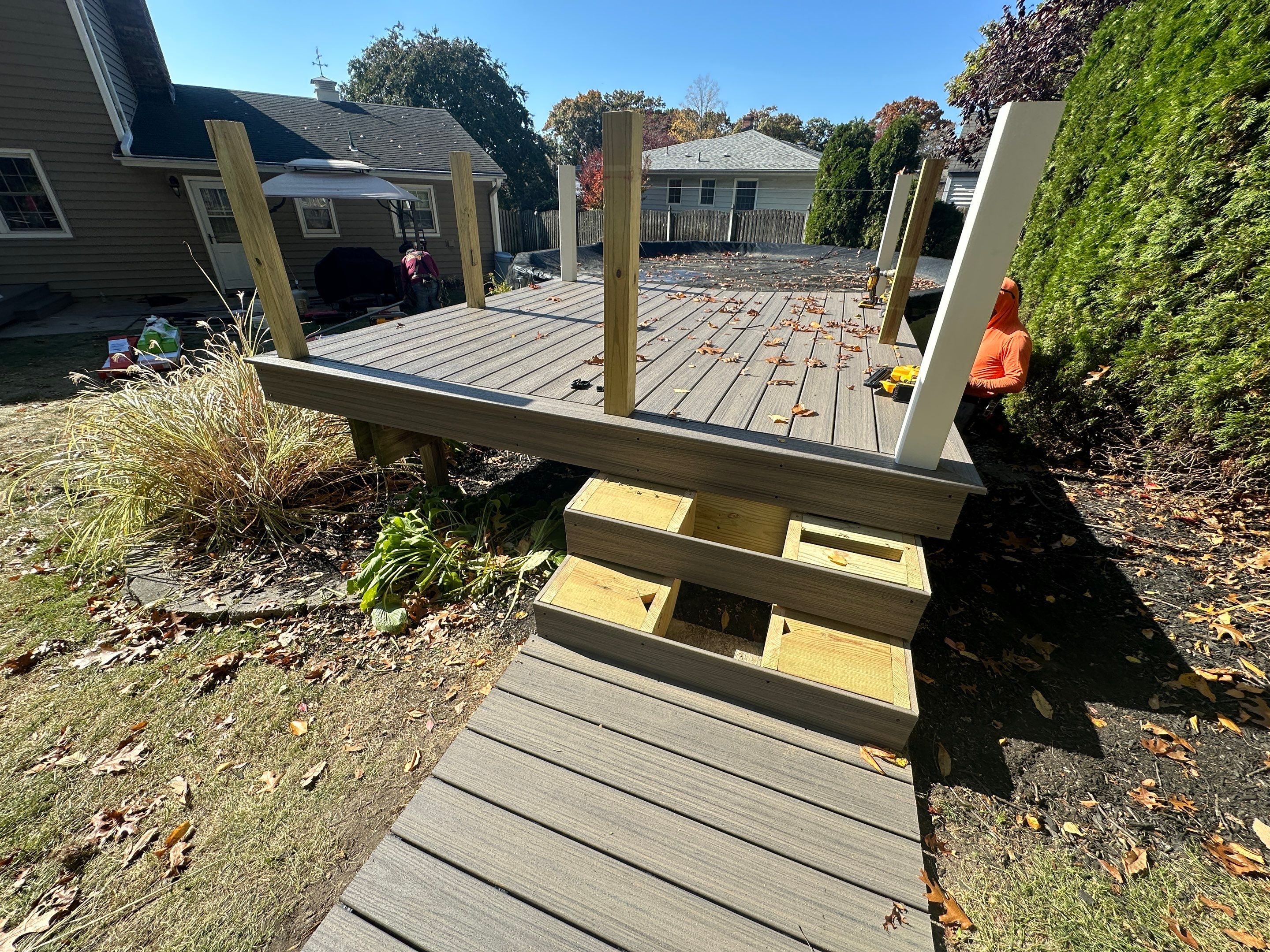 Deck Installation using Trex by Home Concepts Construction