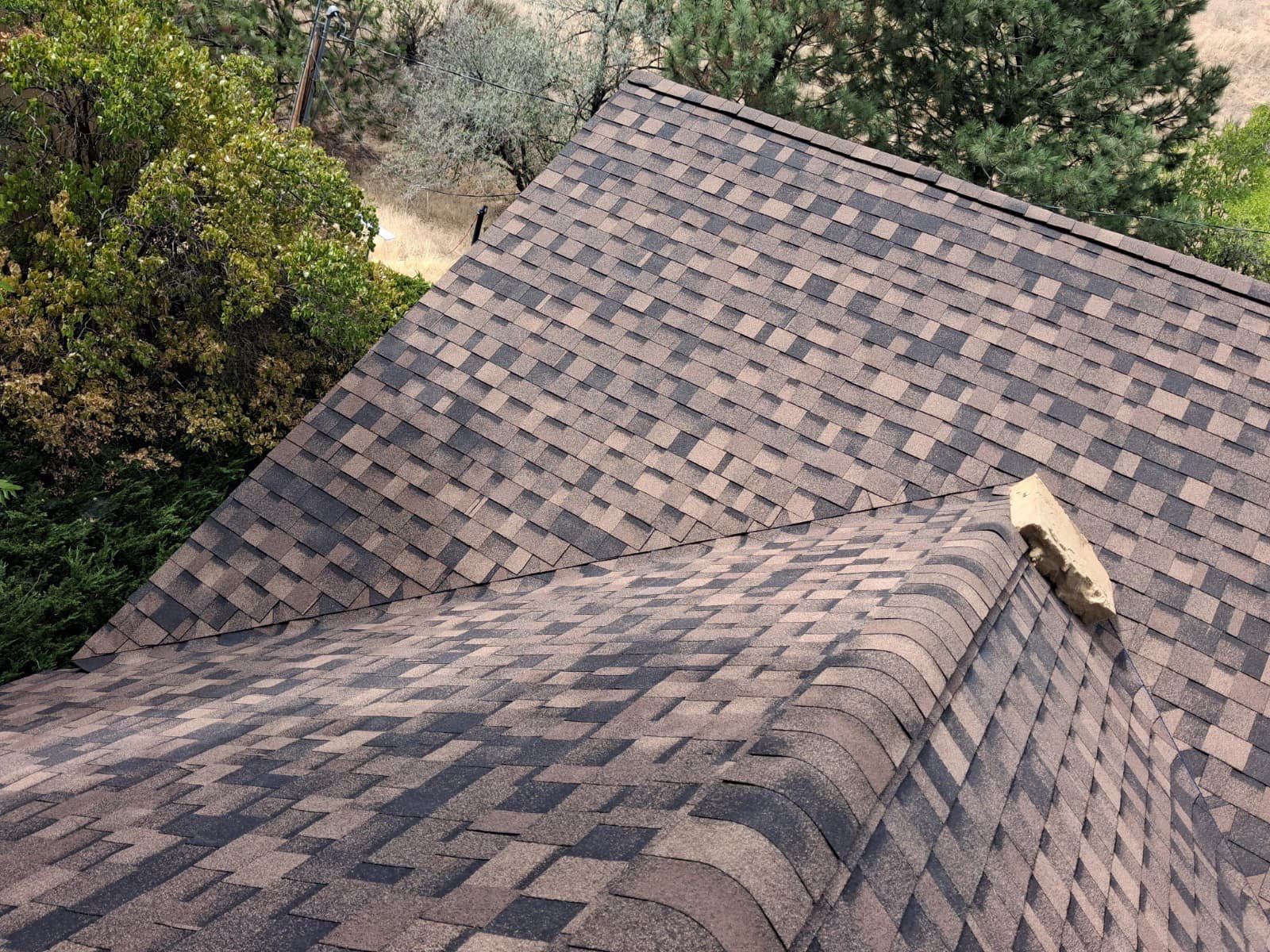 Architectural Shingle Roof Replacement for Boise Log Cabin Home by Olive Roofing