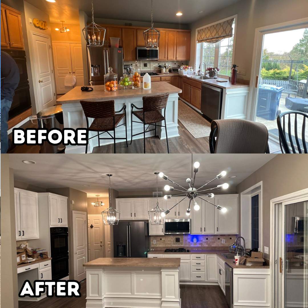 Kitchen Cabinet Painting by GLSpainters