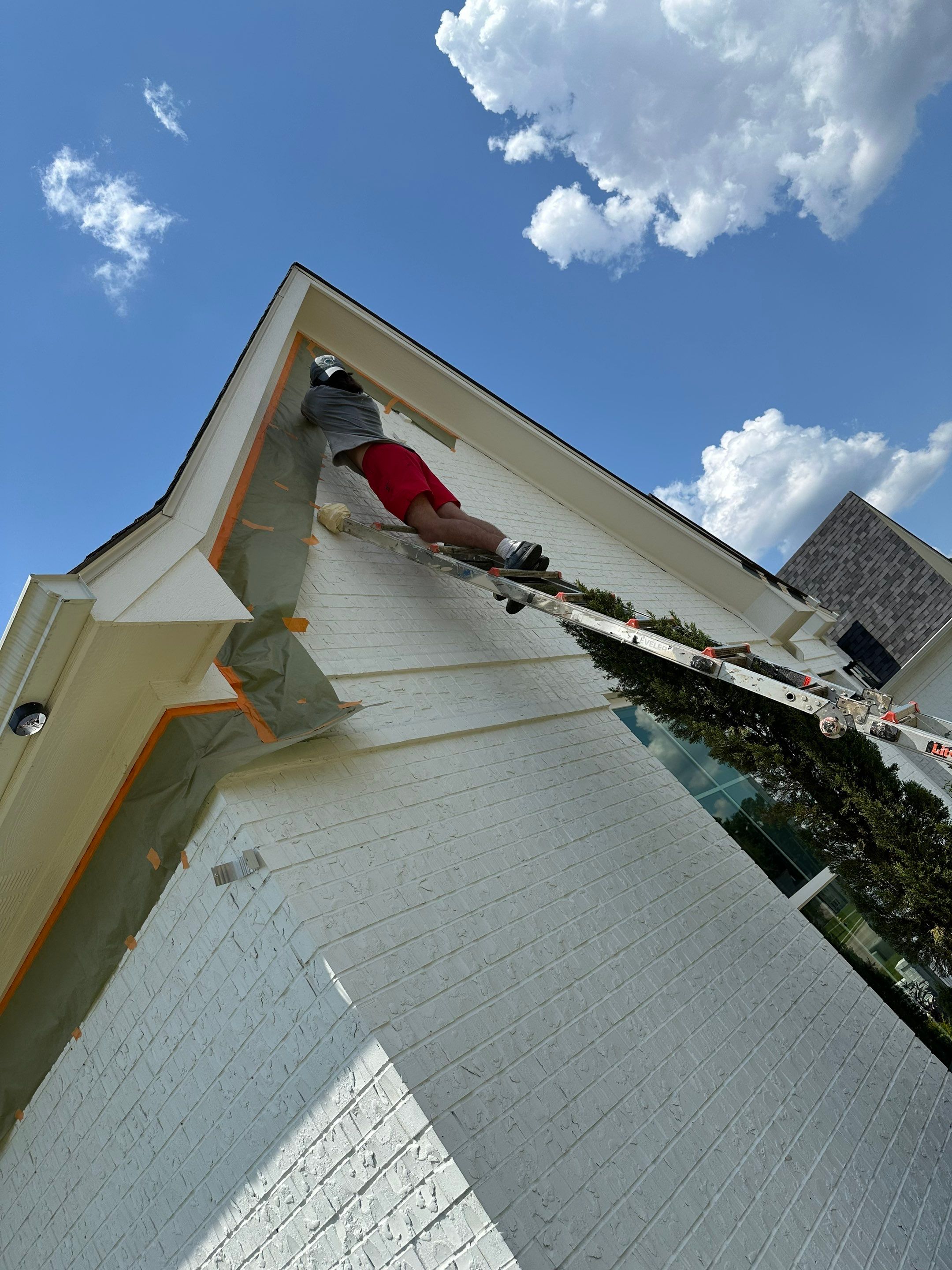 Exterior Painting in Longview, TX | Roof & Eaves in Elegant Black by Quality Coats Painting