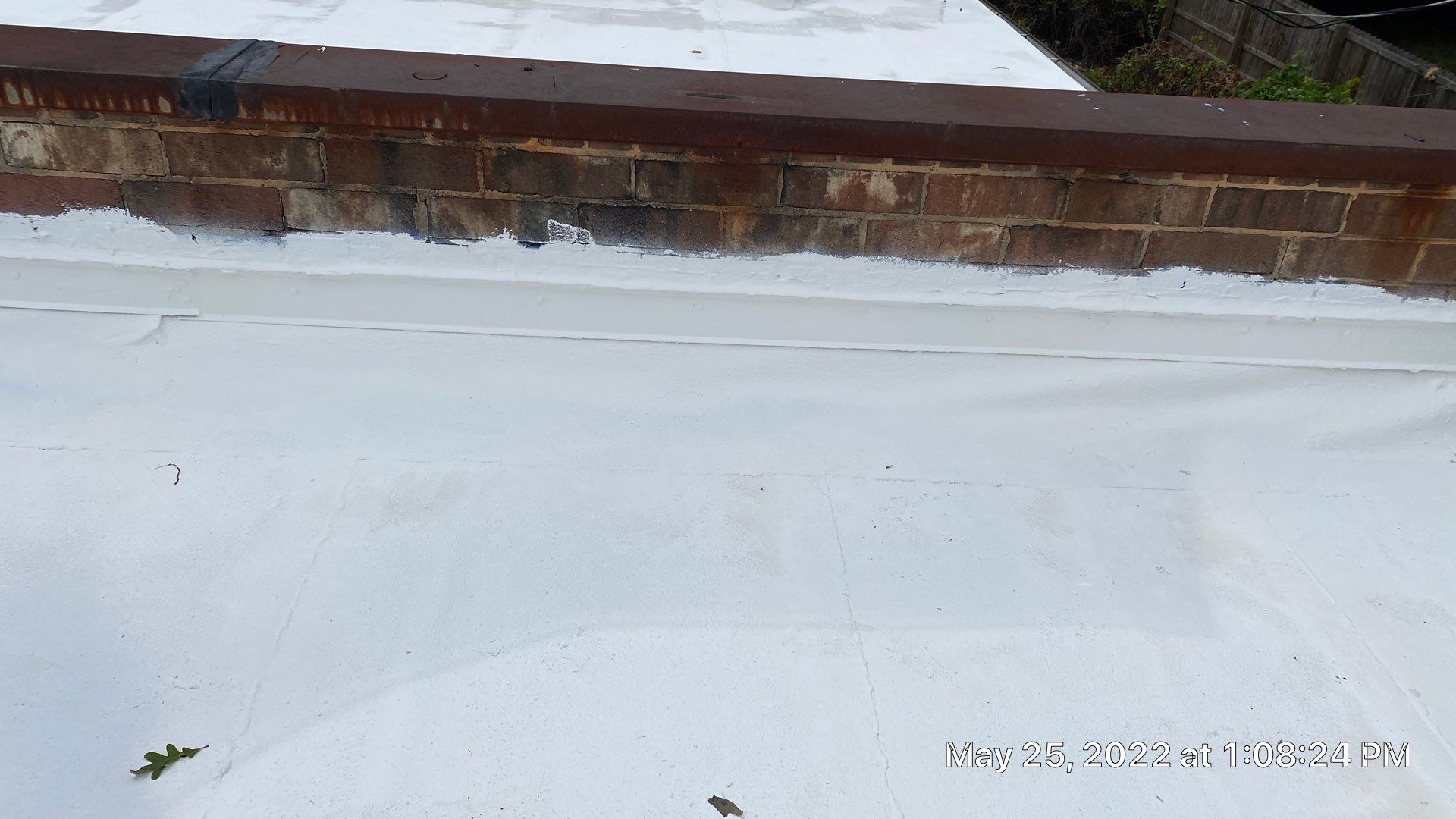 Commercial Roof Coating using Fiberseal basecoat and Silicon Topcoat by Just In Time Roofing and Restoration