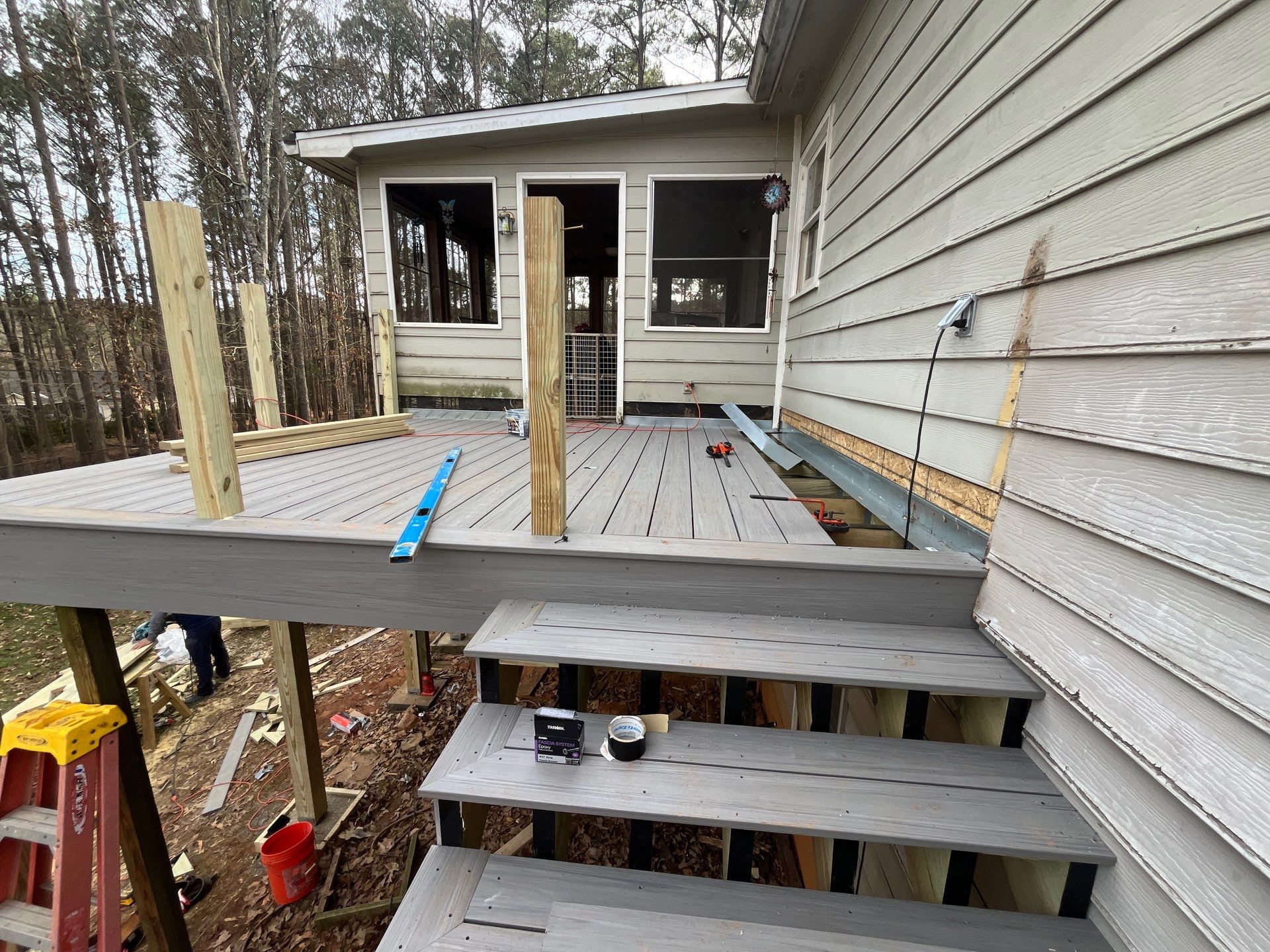 Deck Installation using Deckorators Summit Series Decking by Nelson Exteriors
