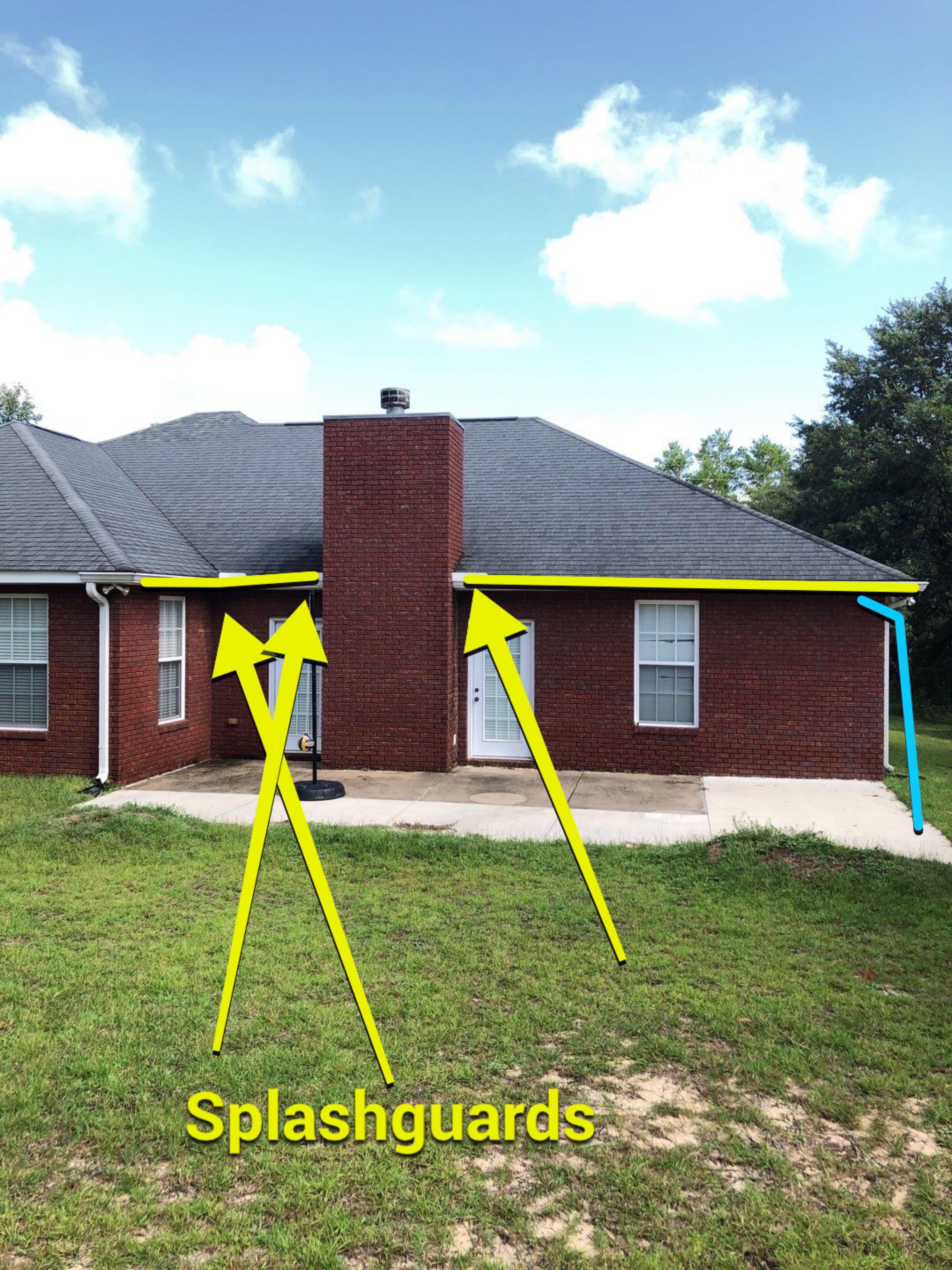 Gutter Installation using White K-Style Seamless Gutters by Gutter Professors