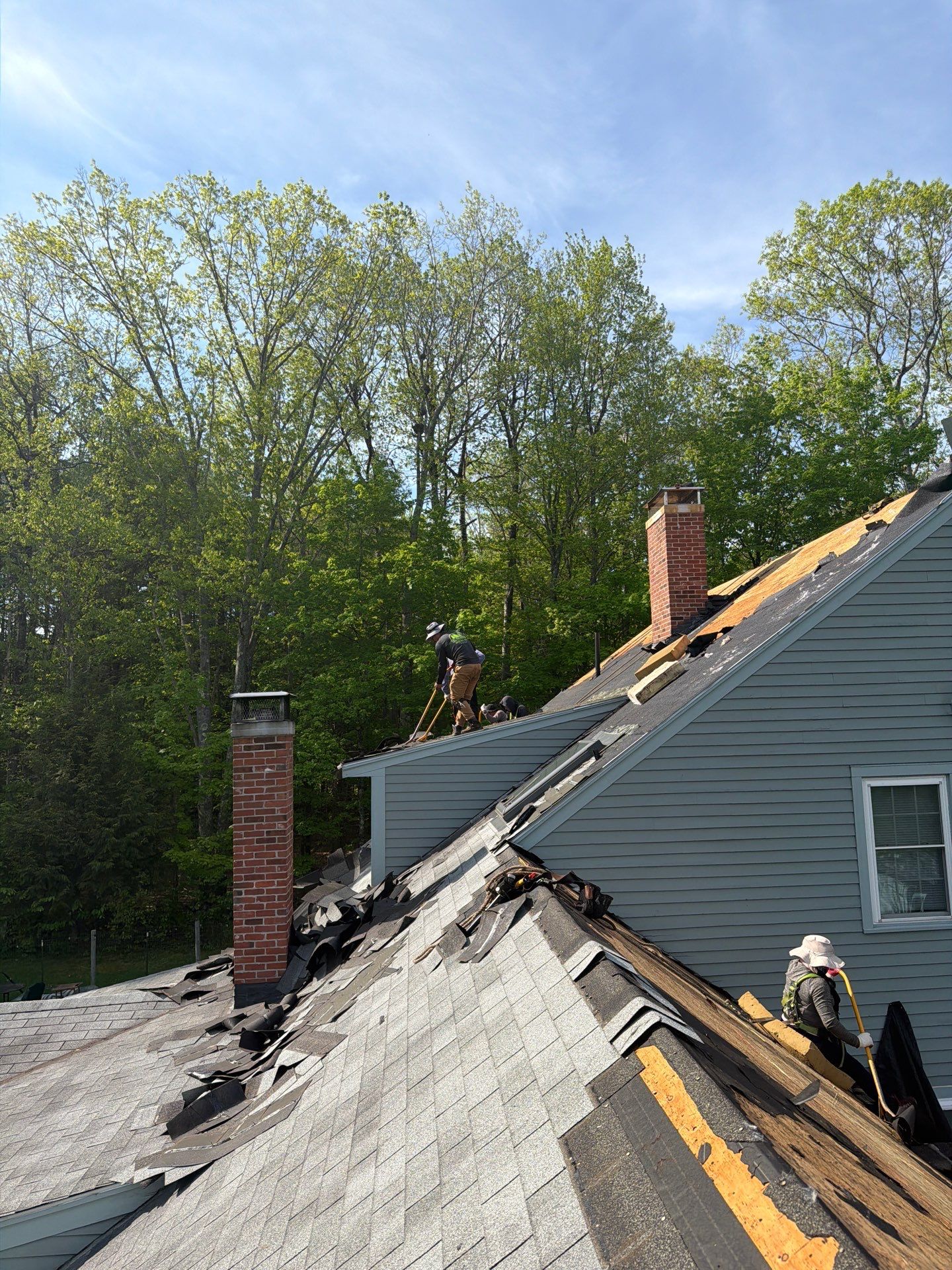 Residential Roof Replacement Using Owens Corning Shingles in Hopkinton, NH by Tall pine roofing
