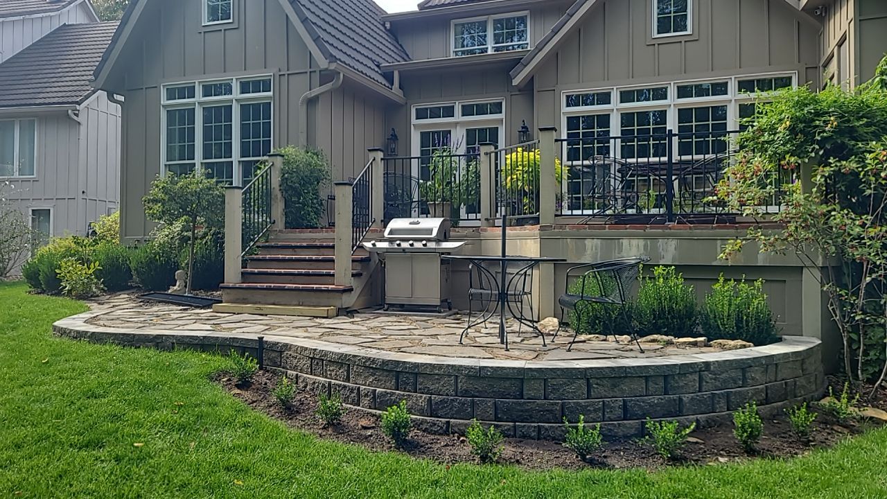 New Driveway and Sidewalk by LAND ESCAPES LLC