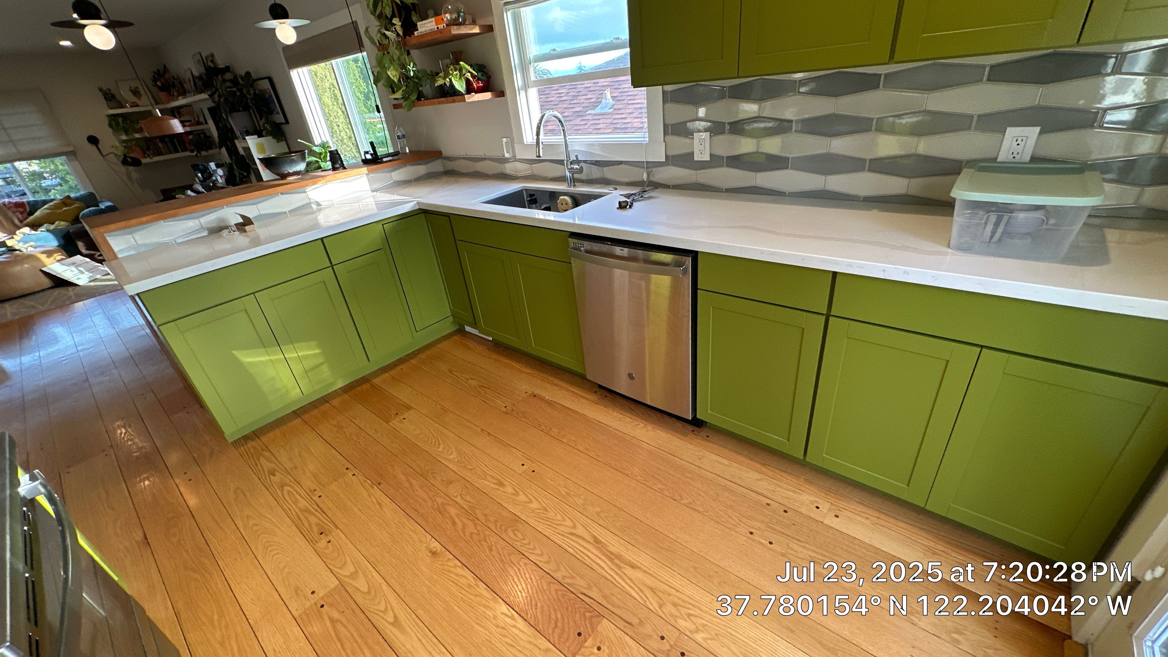 Custom Cabinet Painting  by Herrera’s Bay Area Painting inc.