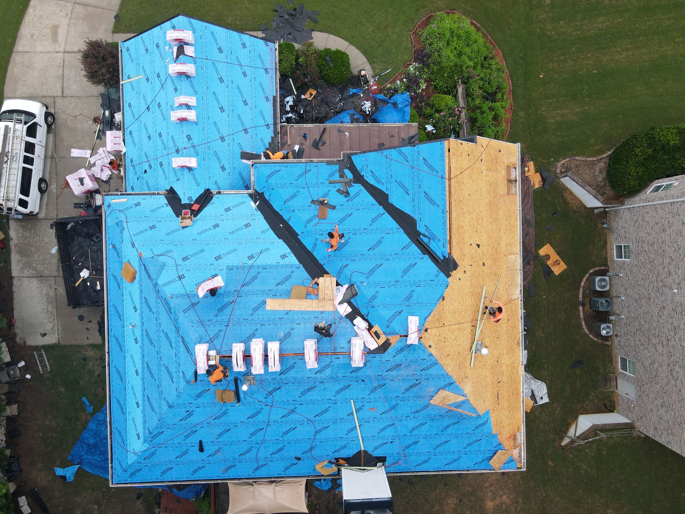 Residential Roofing Installation using Owens Corning by Inspector Roofing and Restoration