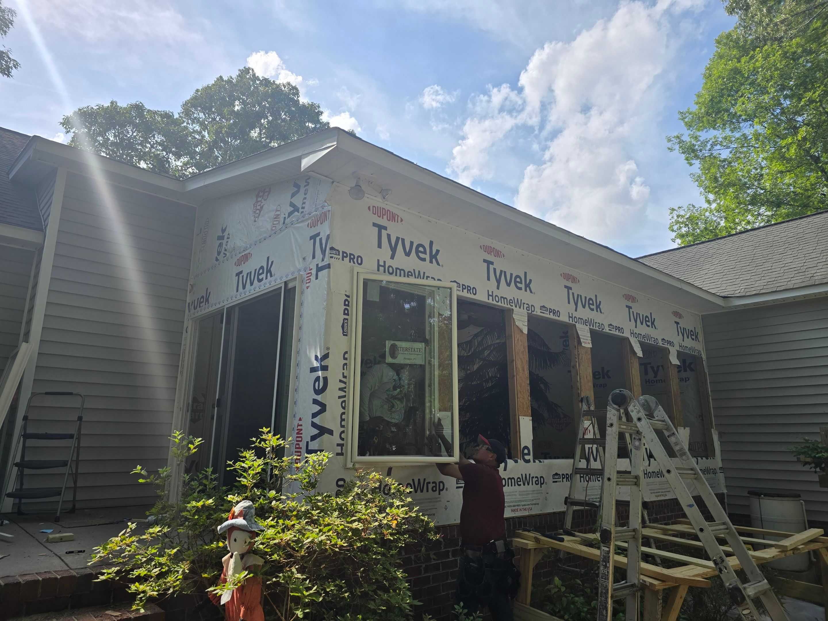 Custom Sunroom Conversion and Window Installation in New Bern by The Remodeling Company