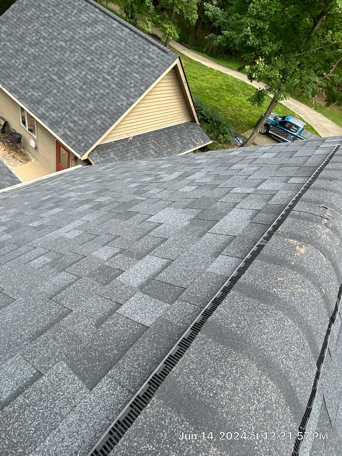Residential Roofing Installation using Duration Series Shingles - Onyx Black by RoofX 
