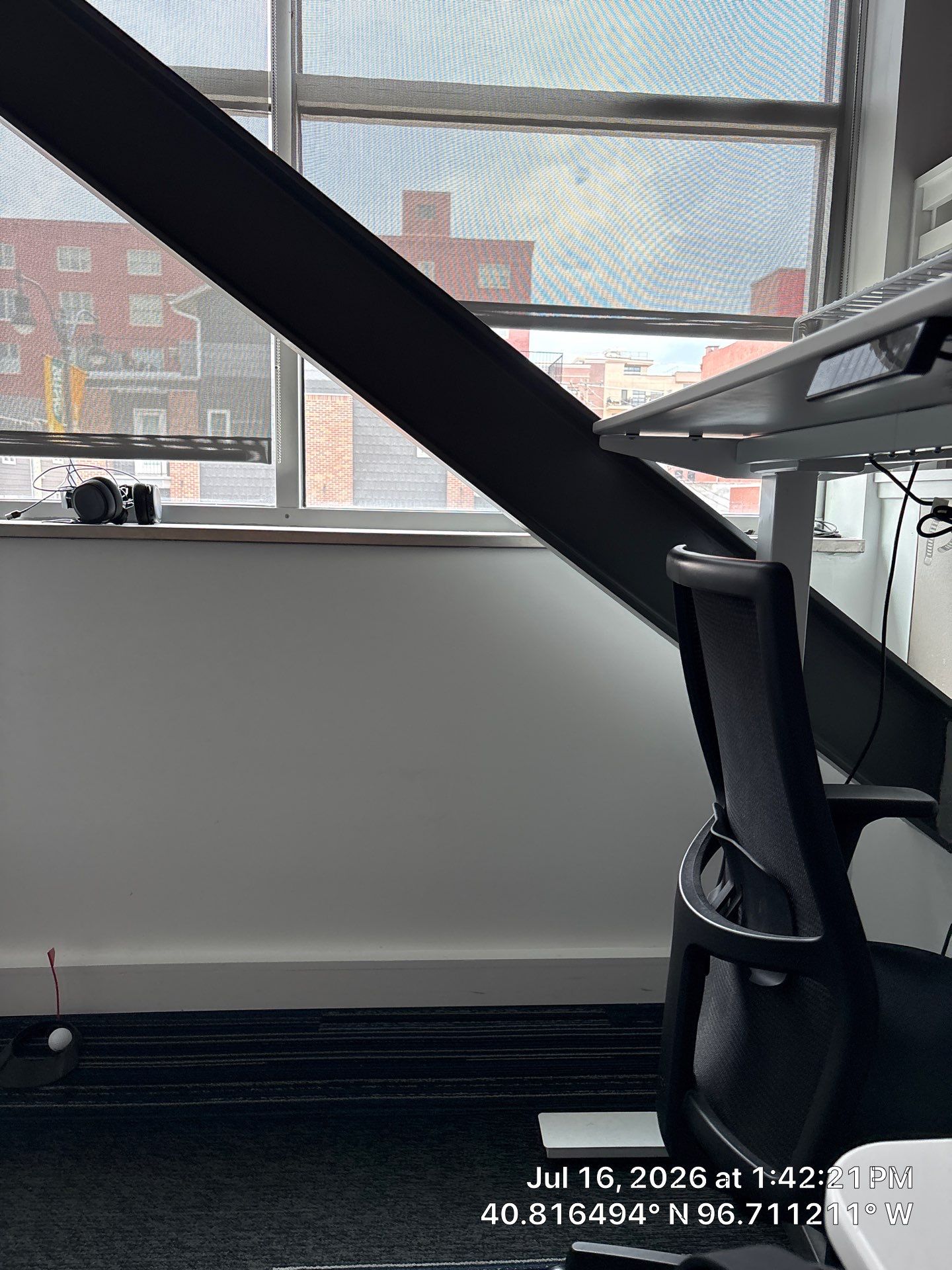 Commercial Office Interior Upgrades Featuring Linear Wood Ceiling Baffles by CompanyCam Sales Demo