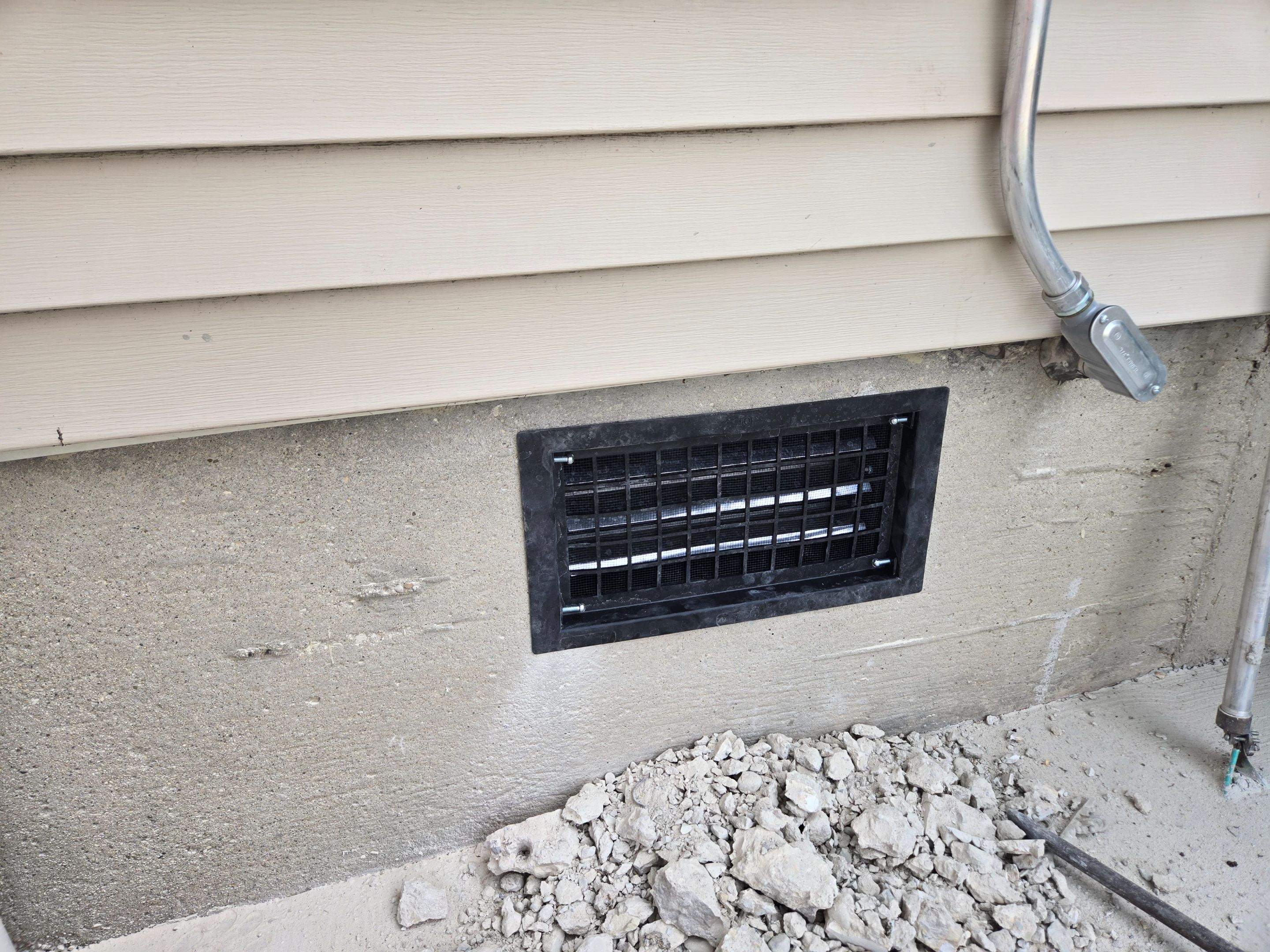Crawl Space Insulation & Vent Opening Modification by Allied Water Services