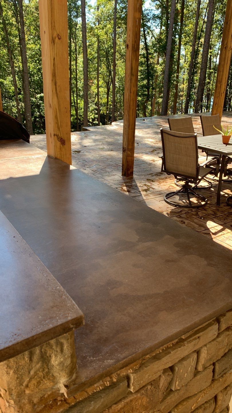 Outdoor Kitchen using Clifrock Panels by Xtreme Concrete Services