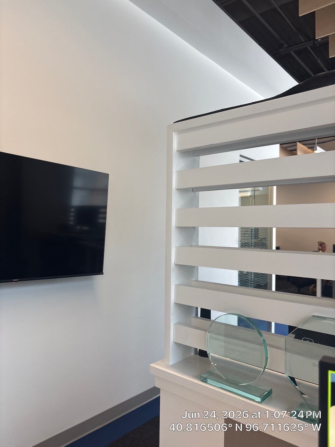 Commercial Office Remodel with Custom Wood Baffles in Lincoln by CompanyCam Sales Demo