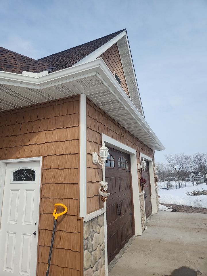 5" Gutters in Elk River by Next Level Seamless Gutters / Exteriors Inc.