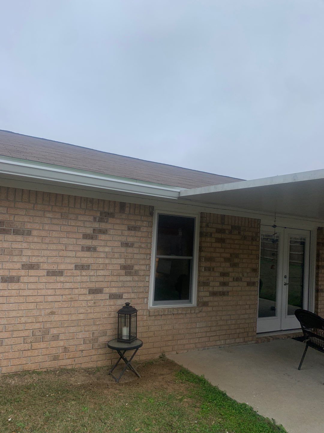 White Seamless Gutter Installation in Milton FL by Gutter Professors