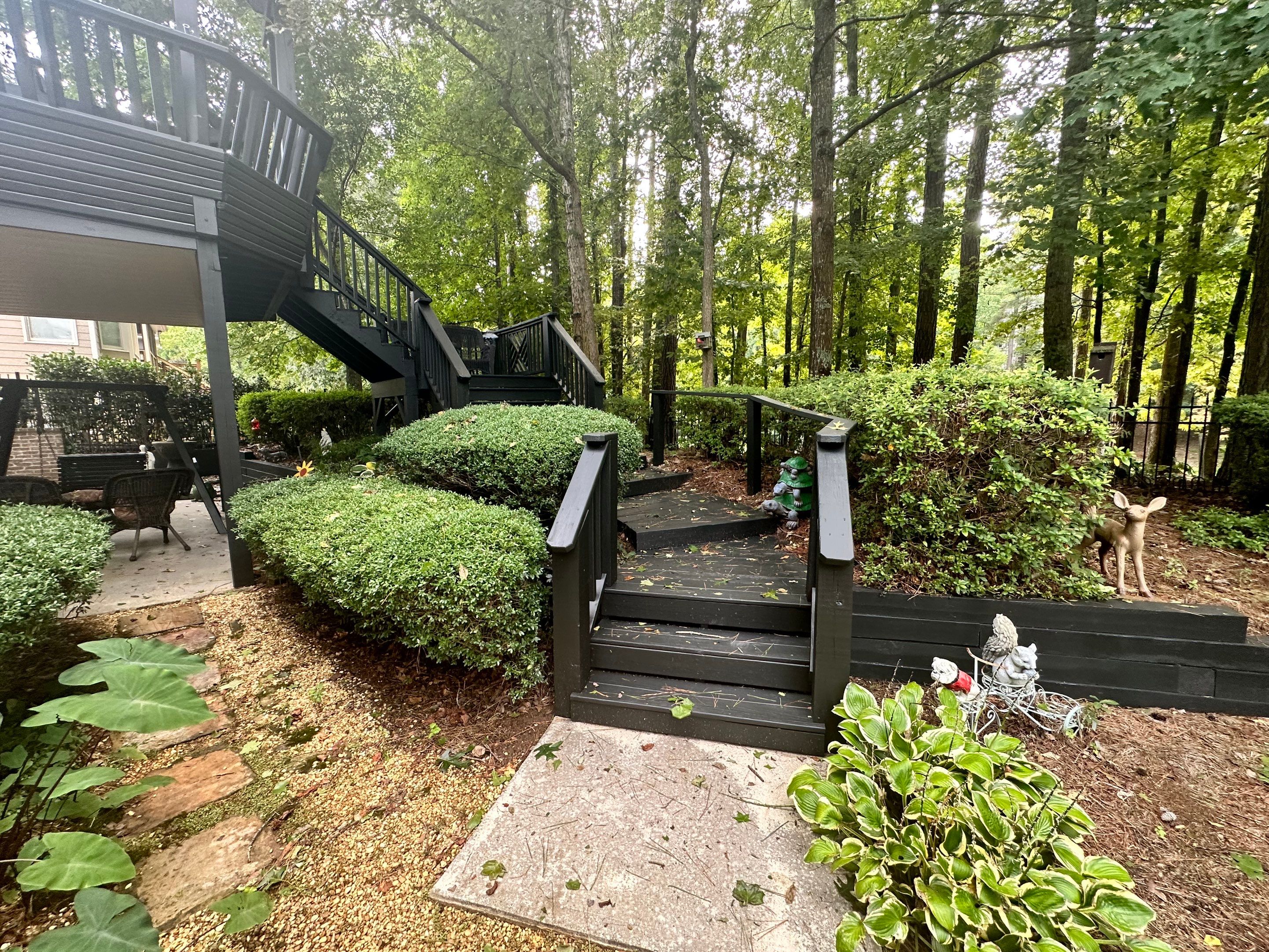 Dark Deck and Pergola Wood Staining Project in Acworth by Swift Home Renovations