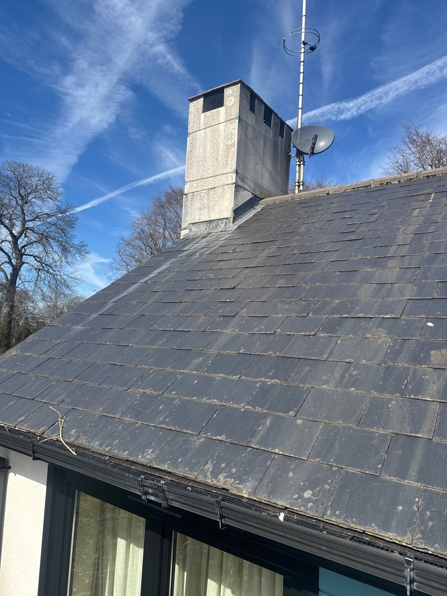 Render and Roof clean using Softwash Equipment by Ges Exterior Cleaning ltd