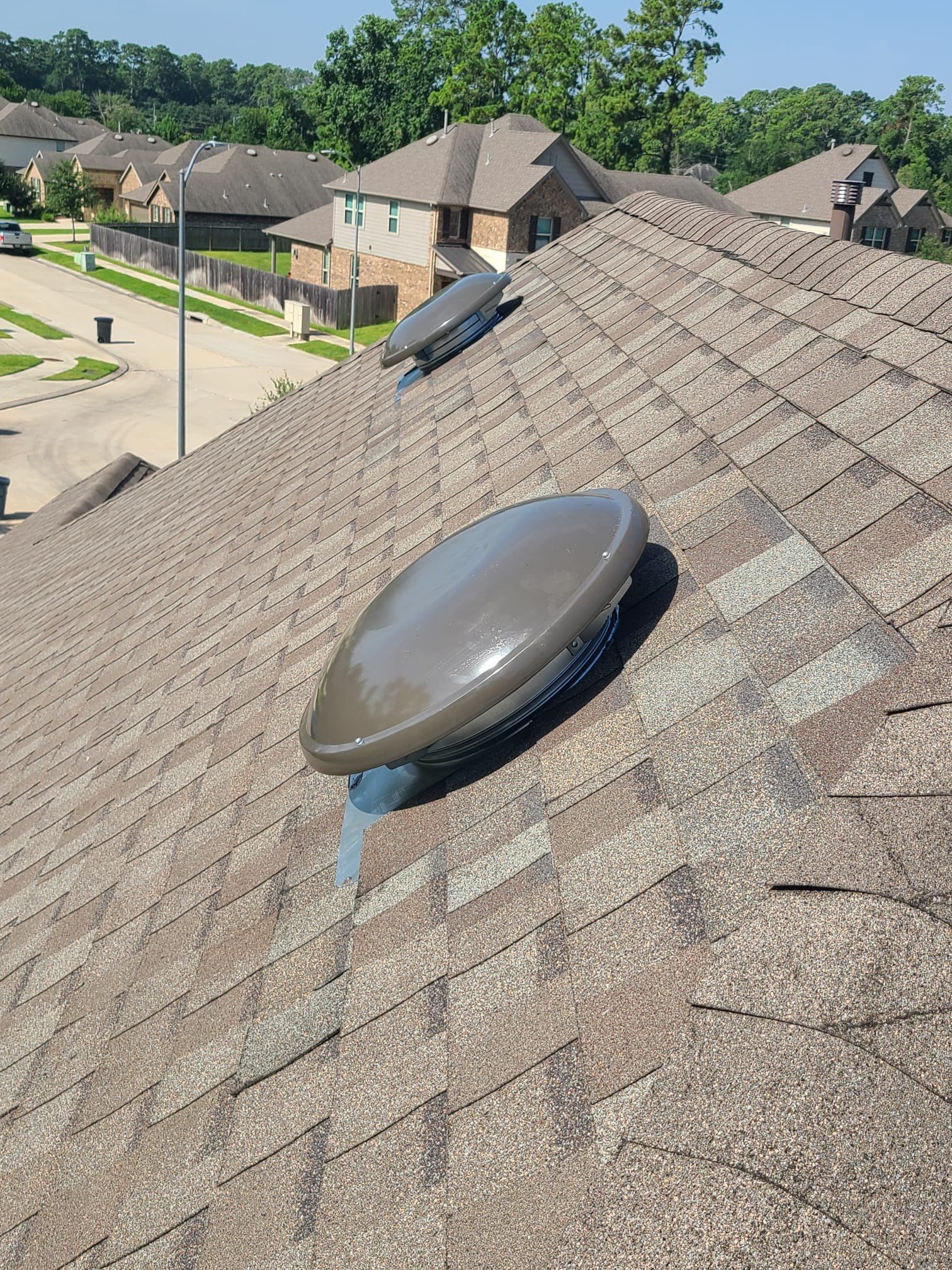 Hail Damage using Owen's Corning Duration (Lifetime) Shingles by Roof Repair Company