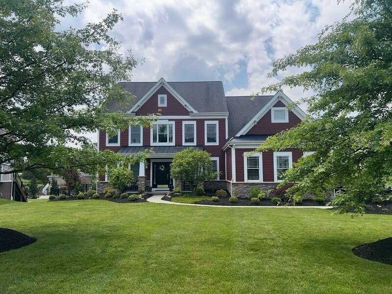 Countrylane Red James Hardie Siding Replacement in Franklin Park by Knockout Home Solutions