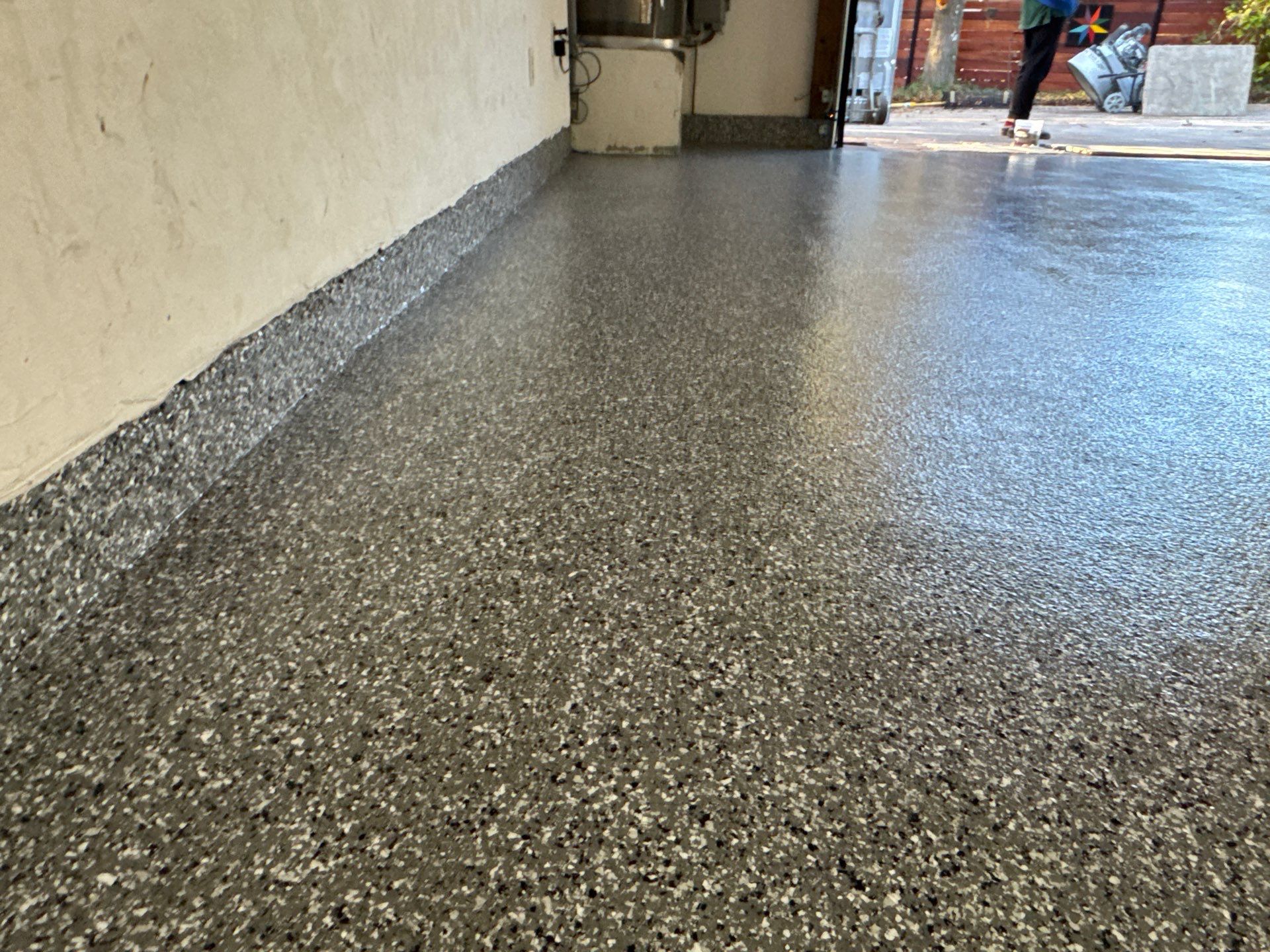 Garage in Gainesville, FL in Smoke by Cross Creek Concrete Coatings