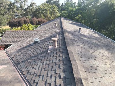 Completed roofing project by Alpha Eagle Roofing in Redwood City, CA