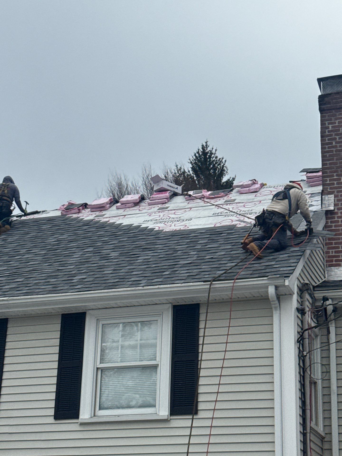 lFull Roof Replacement + Emergency Ice Dam Removal — Lexington, MA by Mighty Dog Roofing of Greater Middlesex County