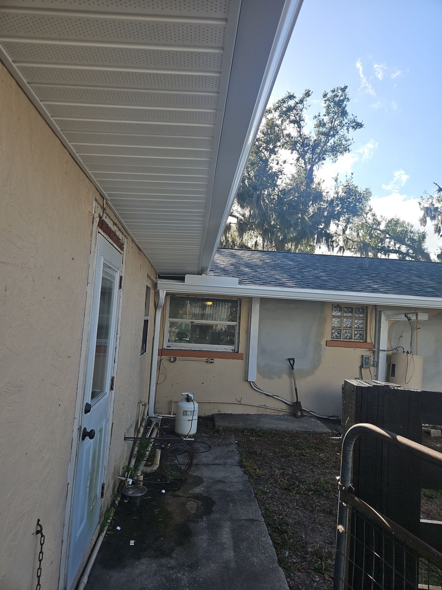 Soffit and Fascia Installation and Smooth Box Gutters and Downspouts in Sarasota FL by Gutter Professors