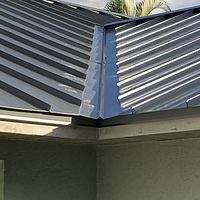 24ga 1.5" Mechanical Seam Pre-Weathered  by Total Roofing System The Metal Roof Experts