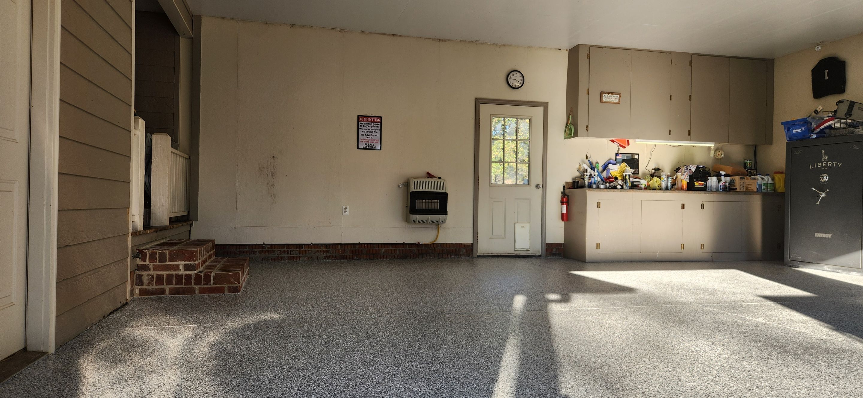Garage using Gravel by Elite Floor Solutions