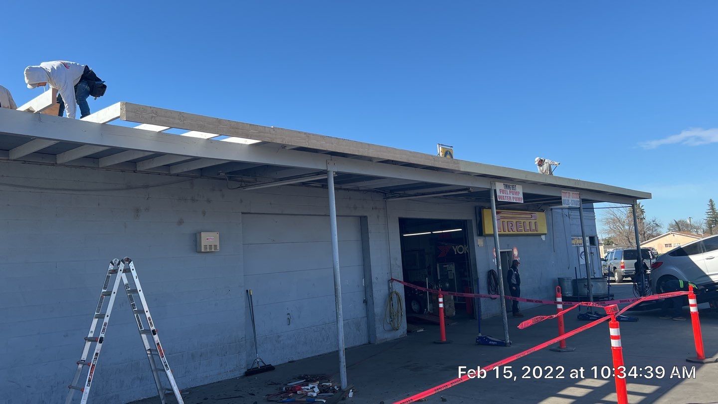 Spray foam and coatings using Conklin Benchmark/PUMA XL coatings and spray foam by Straight Edge Roofing Inc