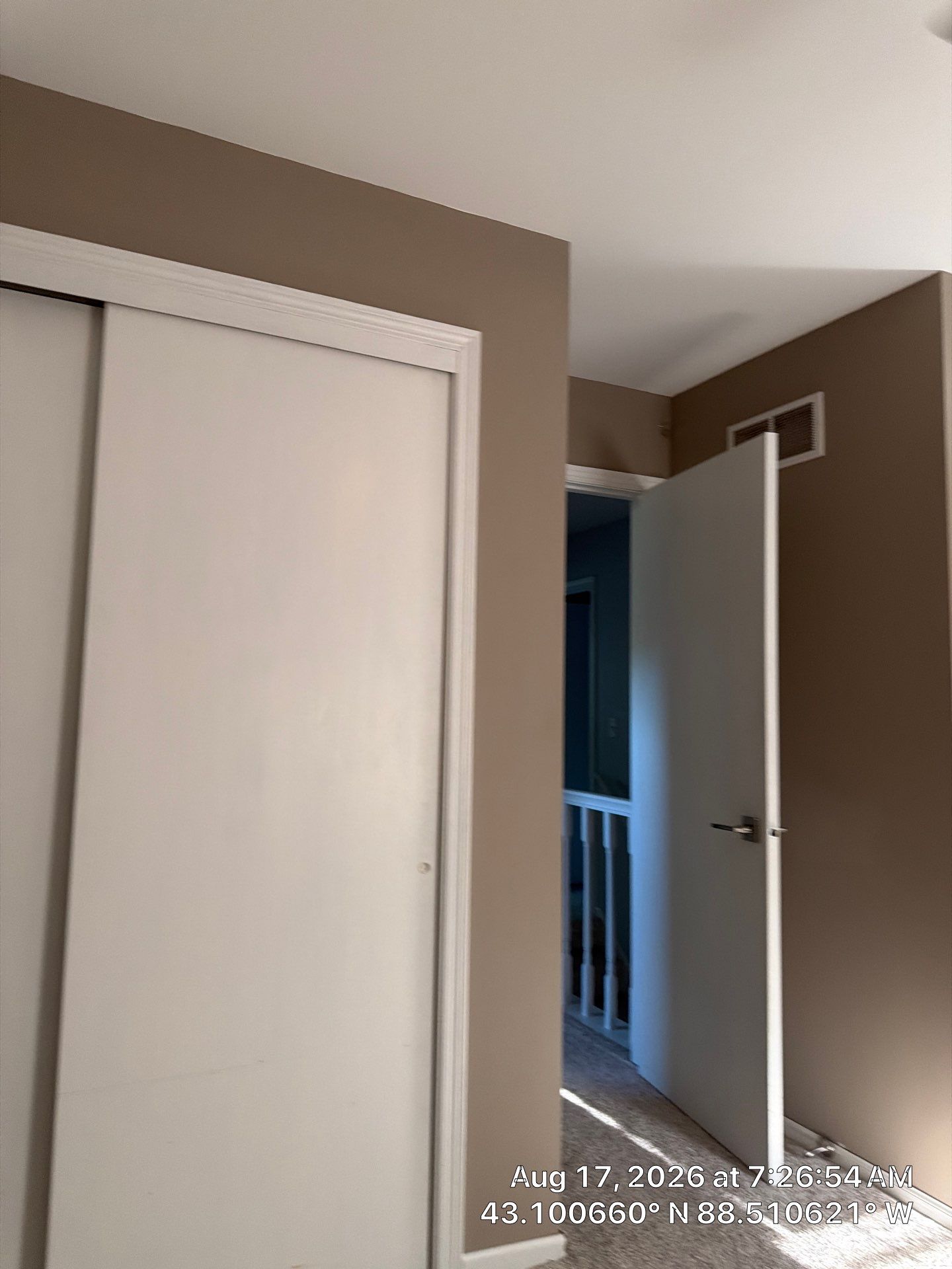 Interior Painting and Sliding Closet Door Installation in Oconomowoc by CompanyCam Sales Demo