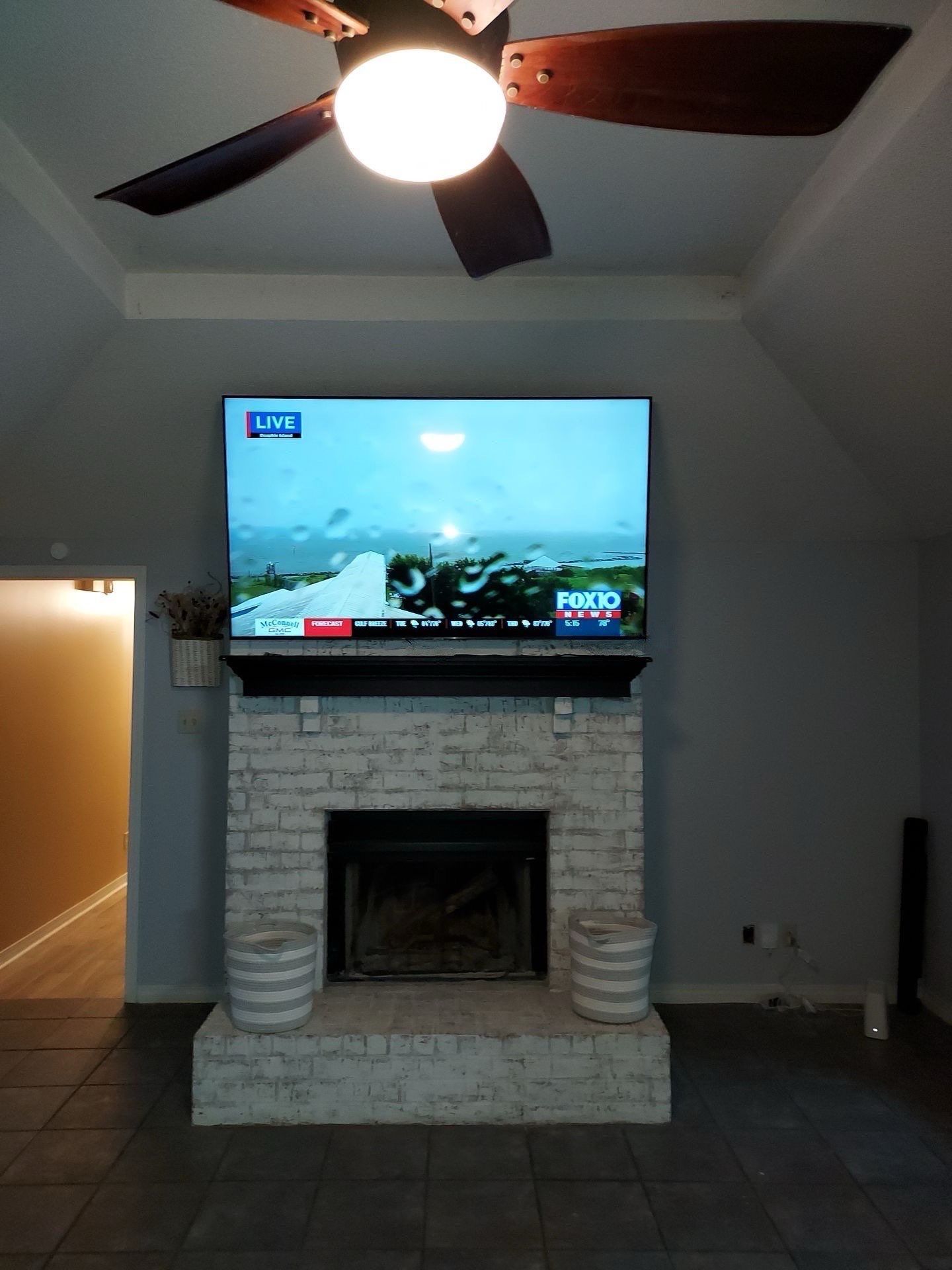 Fireplace TV Mounting Projects by Hangman Mounting & Installation 