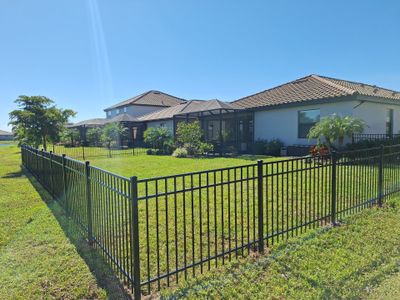 Aluminum Fence Installation using 4ft 3 Rail Black Aluminum Fence