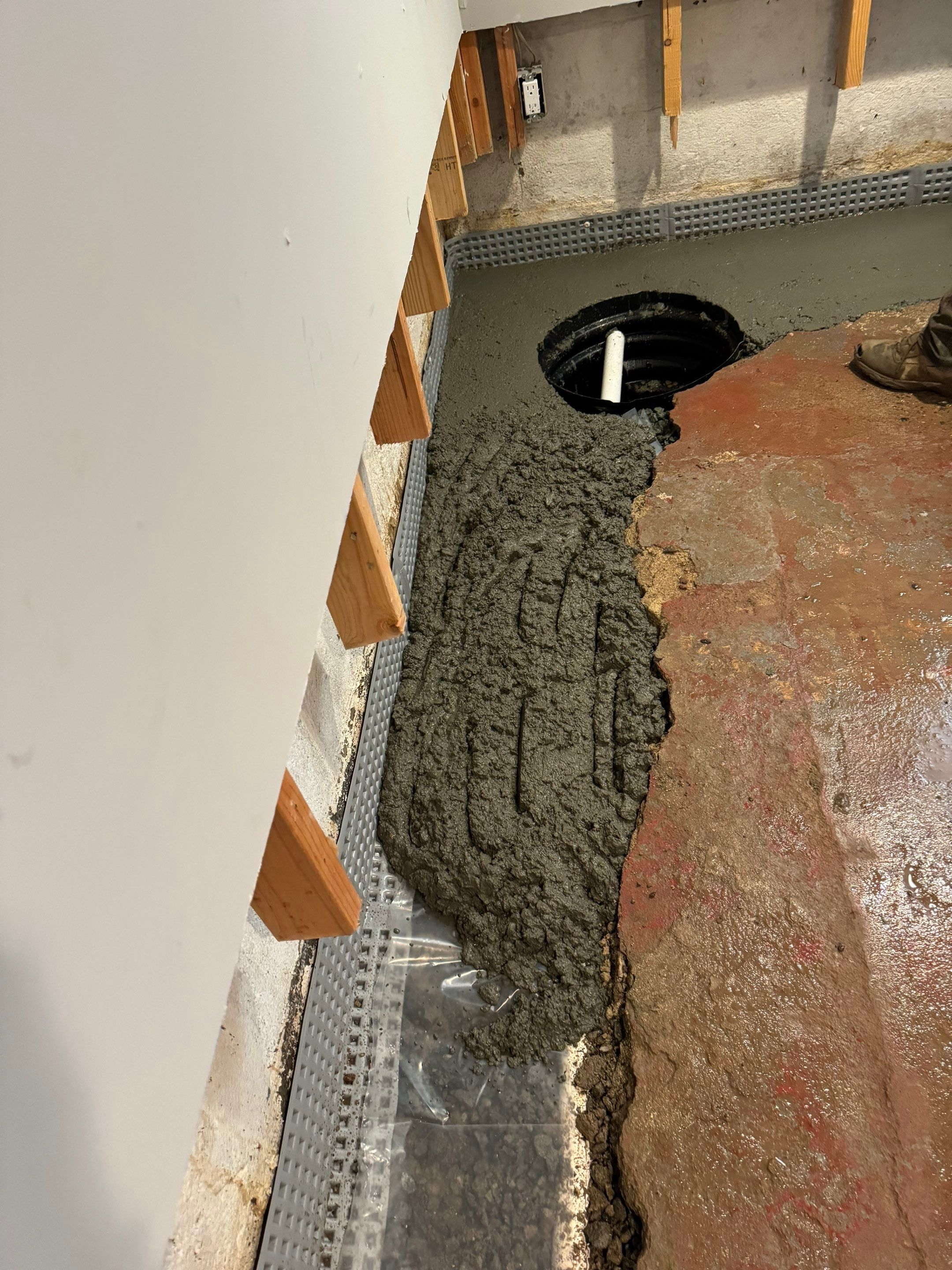 Interior French Drain Livingston NJ by Pure Service Pro, LLC 