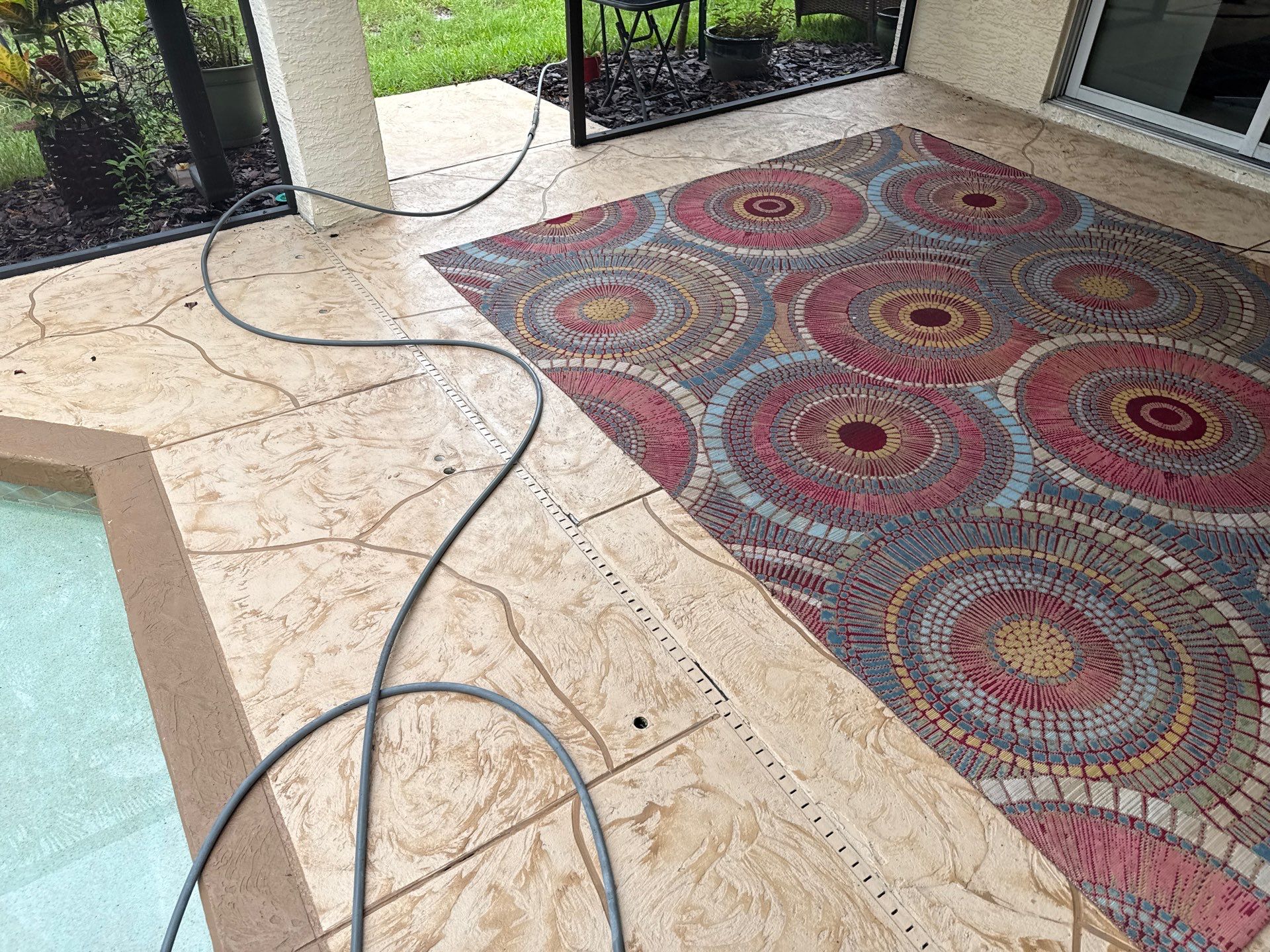 Painted Pool Deck, Screen Enclosure & Outdoor Furniture Cleaning – Tara Community, Bradenton, FL by Sunshine AquaWash