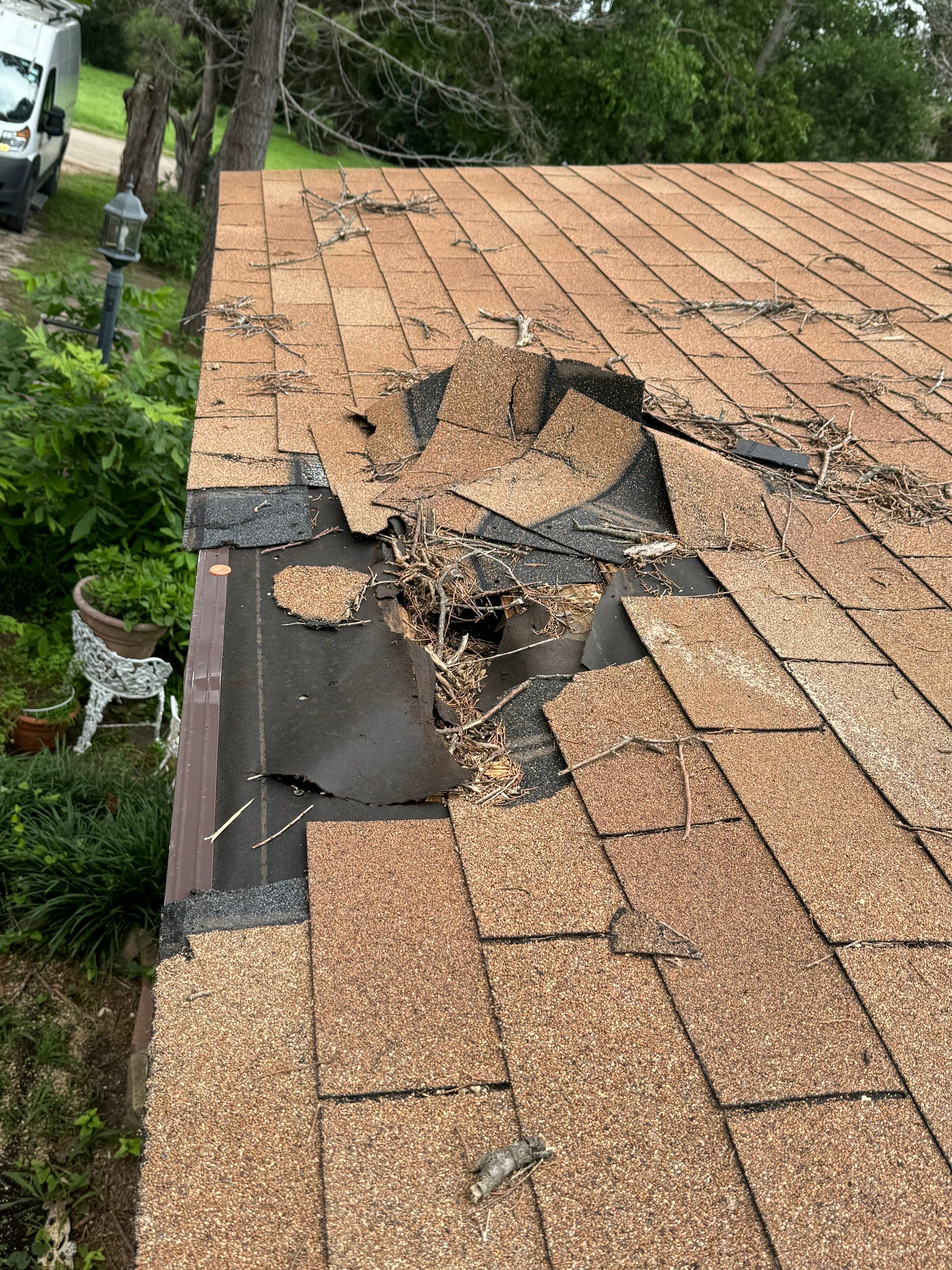 Reroof after a Storm OC Oakridge  by Berry Good Roofing 