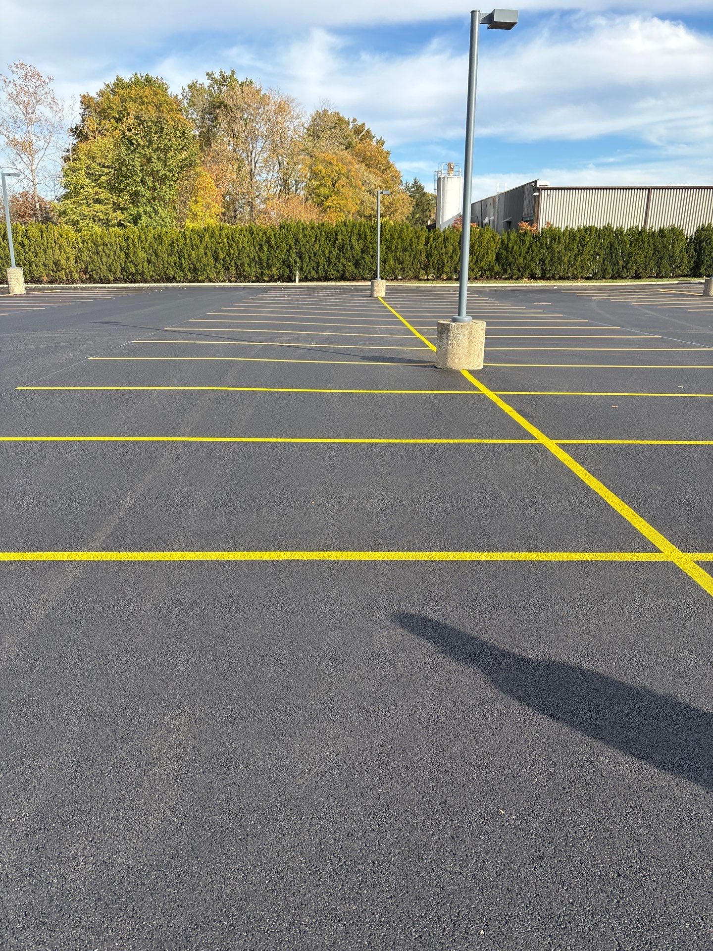 Employee Parking Lot by Concrete One Construction