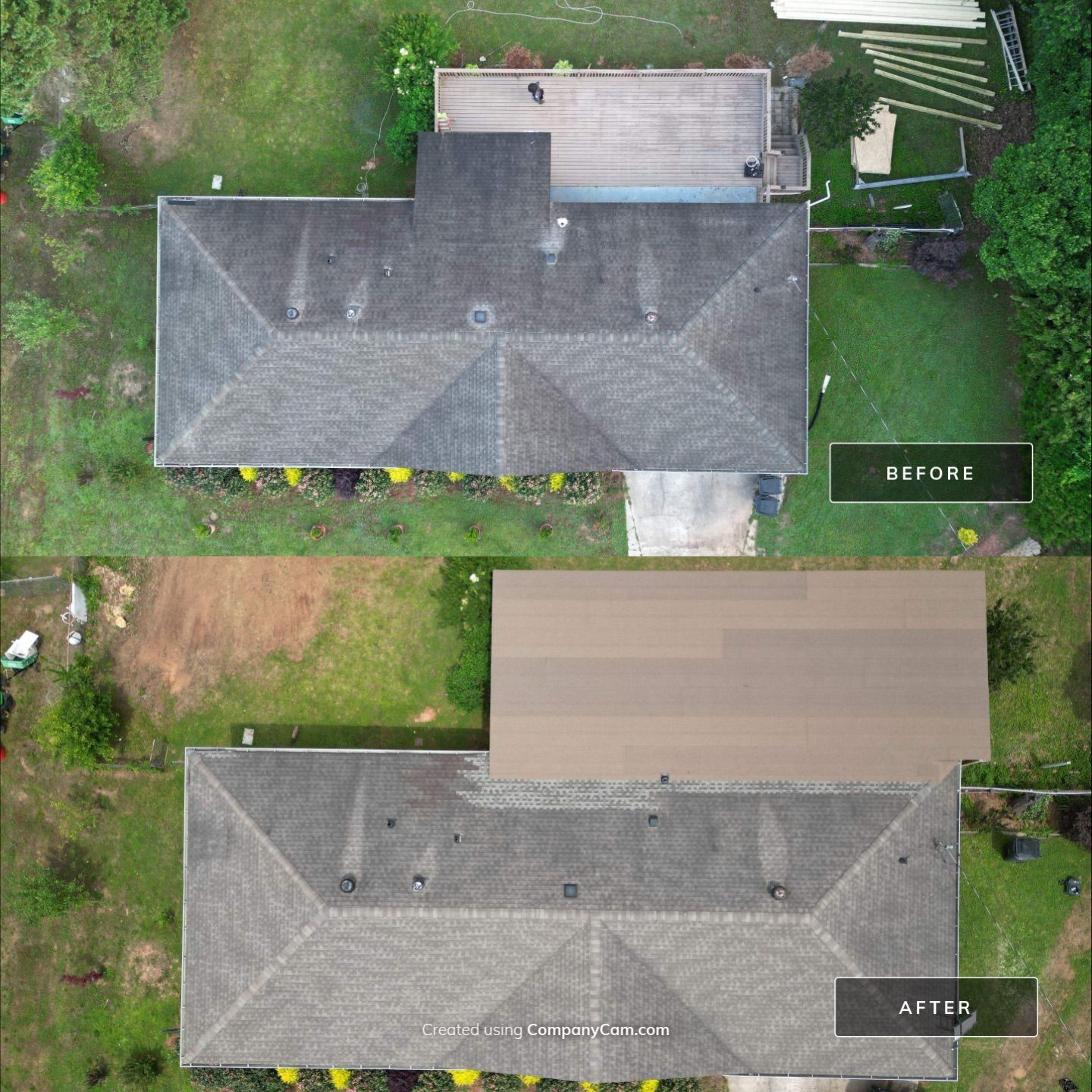 Cover porch by Deerfield Roofing LLC