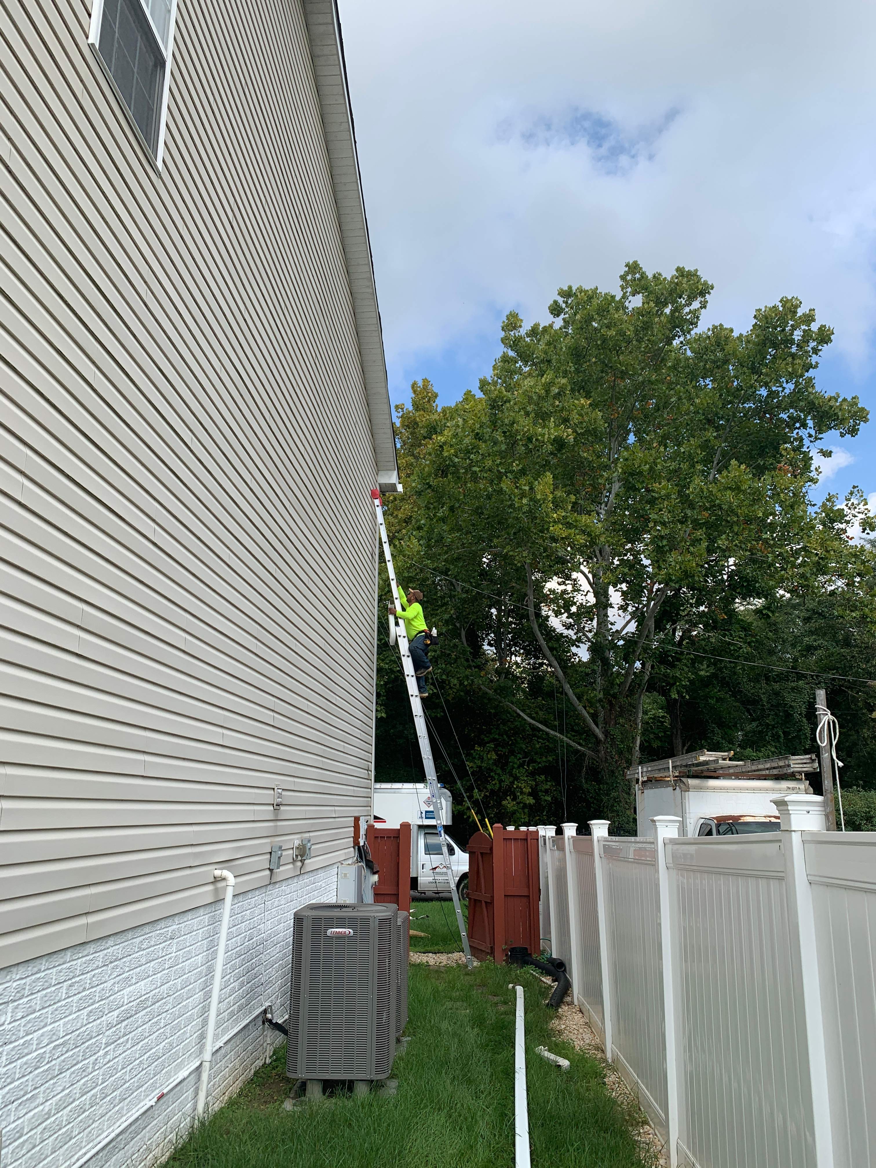 Gutter Installation using 6" Seamless Gutters by Matter Roofing & Construction
