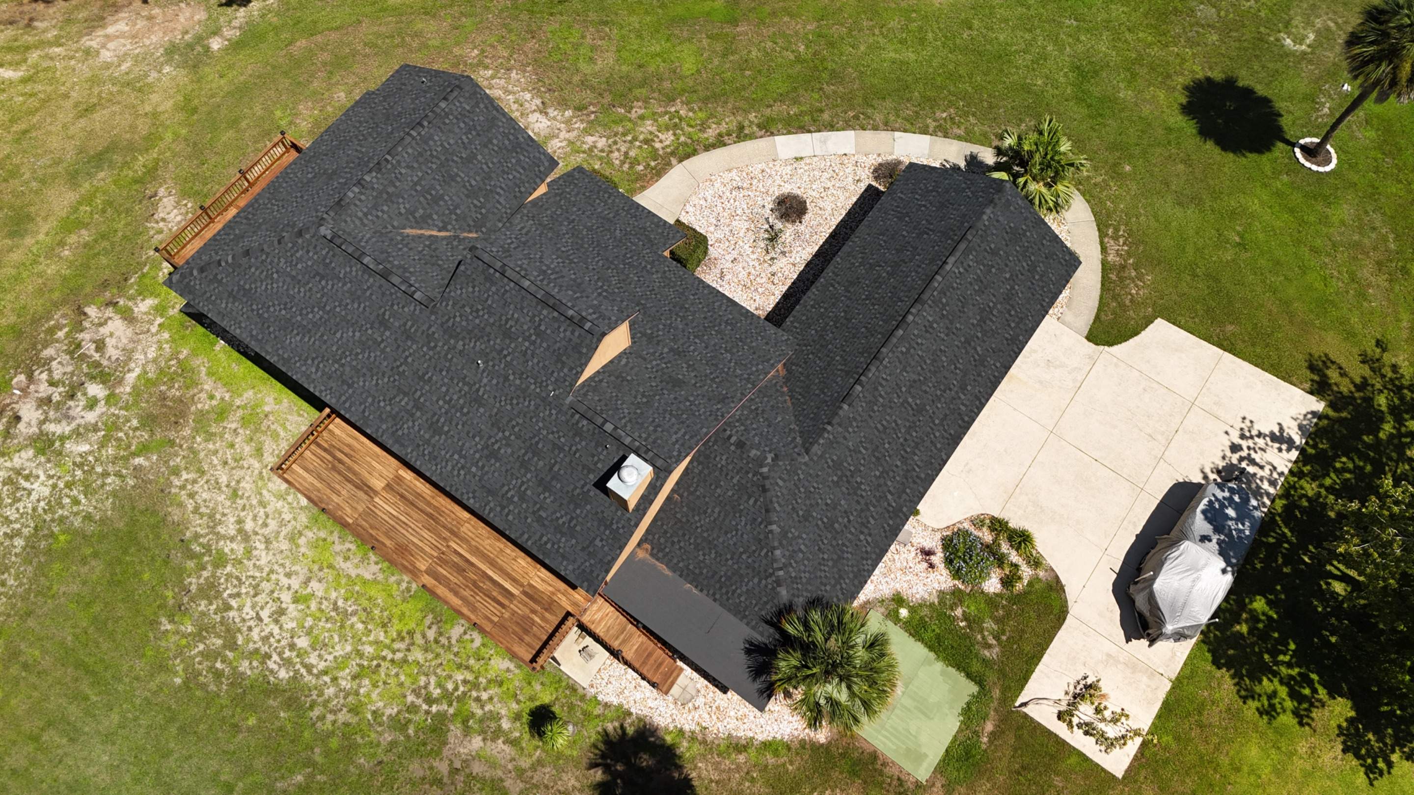 Roof Replacement in Merritt Island Featuring Tamko Titan Rustic Black Shingles by Wiedmann Construction & Roofing