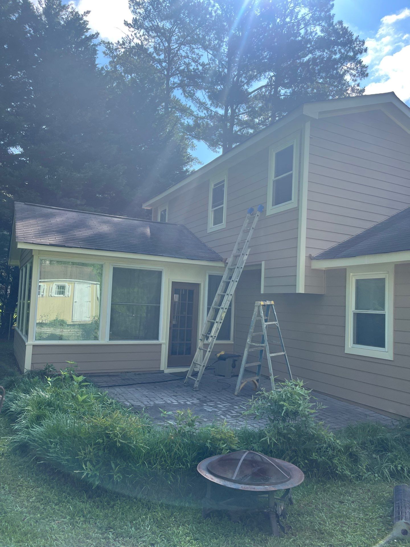 Marietta, GA Siding, Rotten Wood, Front Door, and Gutter Replacement with Exterior Painting by Nelson Exteriors