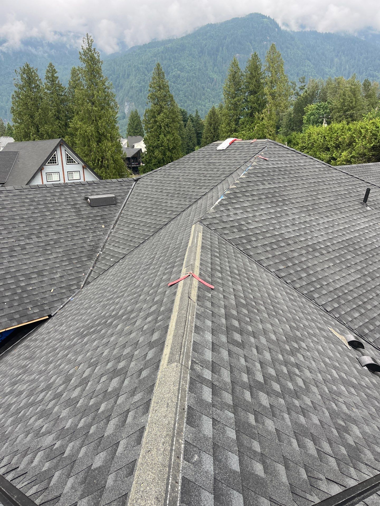 Residential Roofing Installation using GAF Timberline HDZ Charcoal by Top Notch Roofing Inc