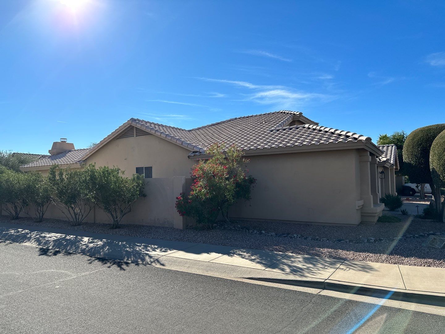 Gazzo - A Beautiful Home Exterior Transformation in Scottsdale, AZ with C&M Primer and Sherwin Williams Paints by Double G Painting Contractors, LLC